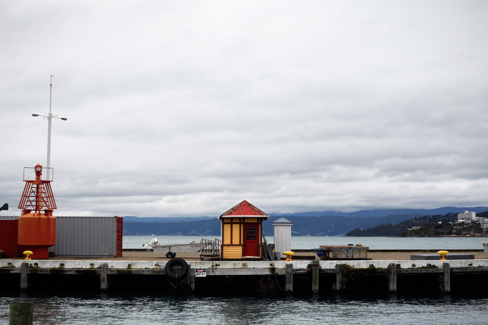 Le port de Wellington, New Zealand : .