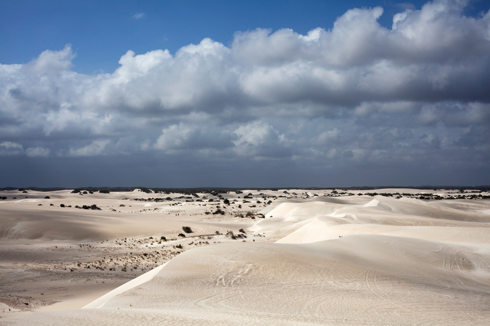 Dunes de sable à Geralton, Western Australia : .